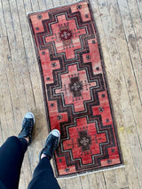 Vintage Persian runner rug