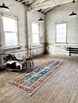 antique Caucasian runner rug