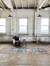 antique Caucasian runner rug