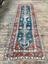 antique Caucasian runner rug