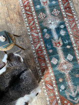 antique Caucasian runner rug