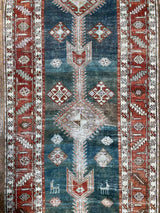 antique Caucasian runner rug