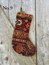 Antique Rug Christmas Stocking
