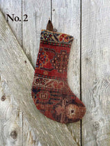 Antique Rug Christmas Stocking