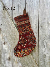 Antique Rug Christmas Stocking