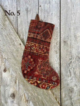 Antique Rug Christmas Stocking