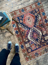 Antique Caucasian Area Rug