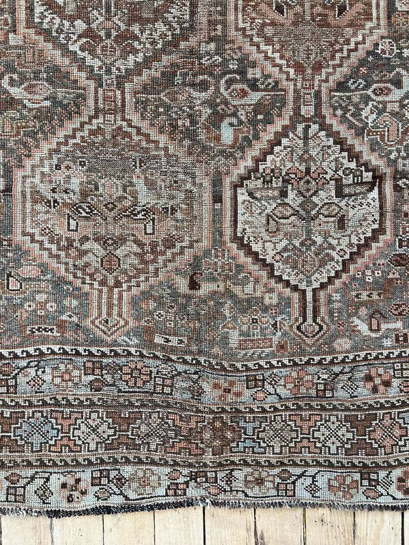 antique Persian accent rug sustainable home decor at Woven Kin Home