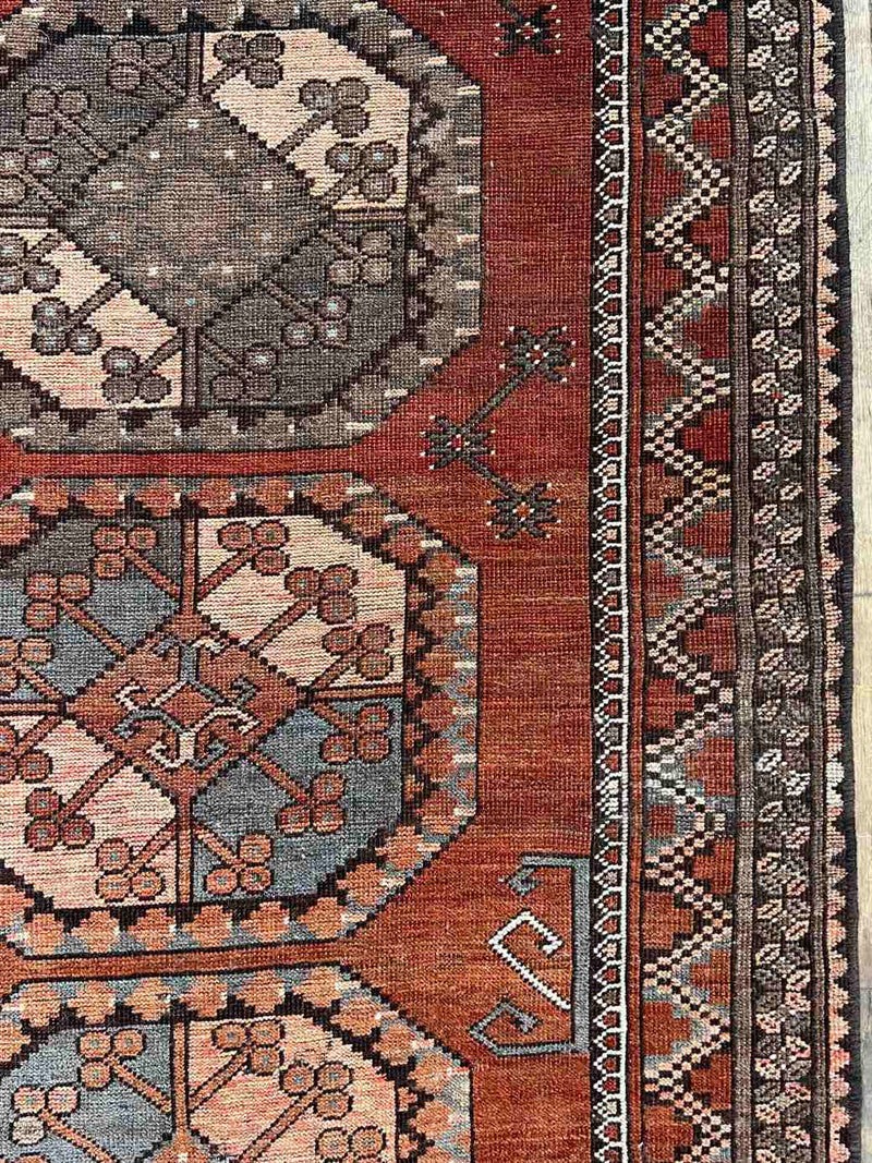 Antique Ersari Hand-knotted Area Rug Sustainable Home Decor at Woven Kin Home