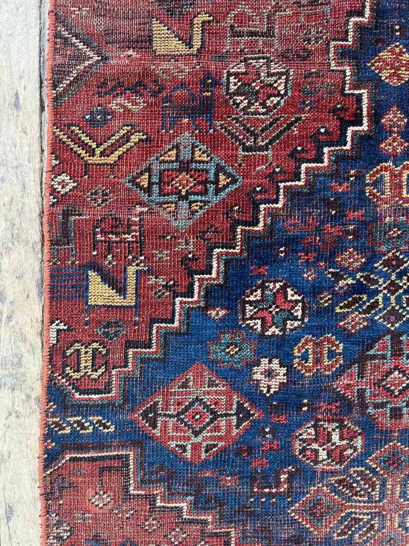 antique vintage area rug sustainable home decor at Woven Kin Home