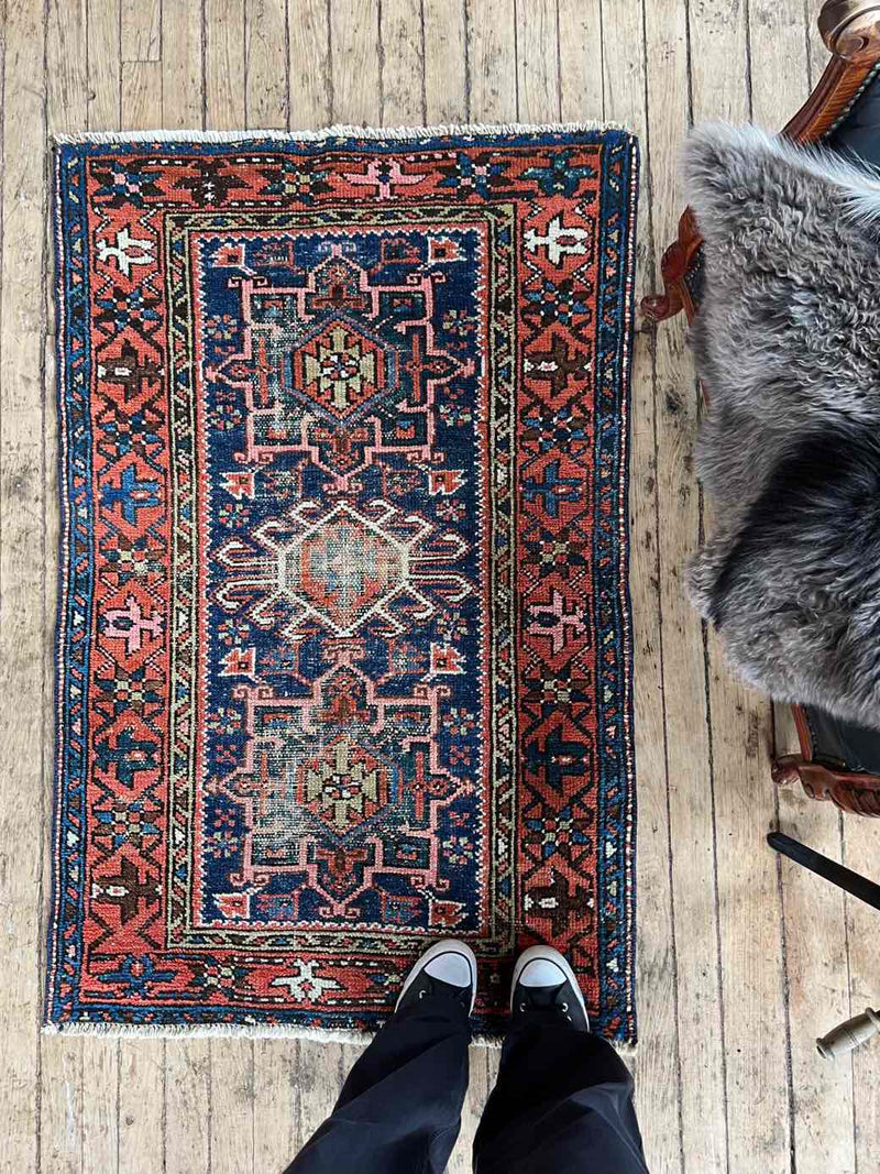 antique Persian rug at Woven Kin Home sustainable home decor