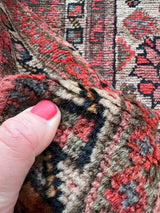 Close-up of a Vintage Persian rug 