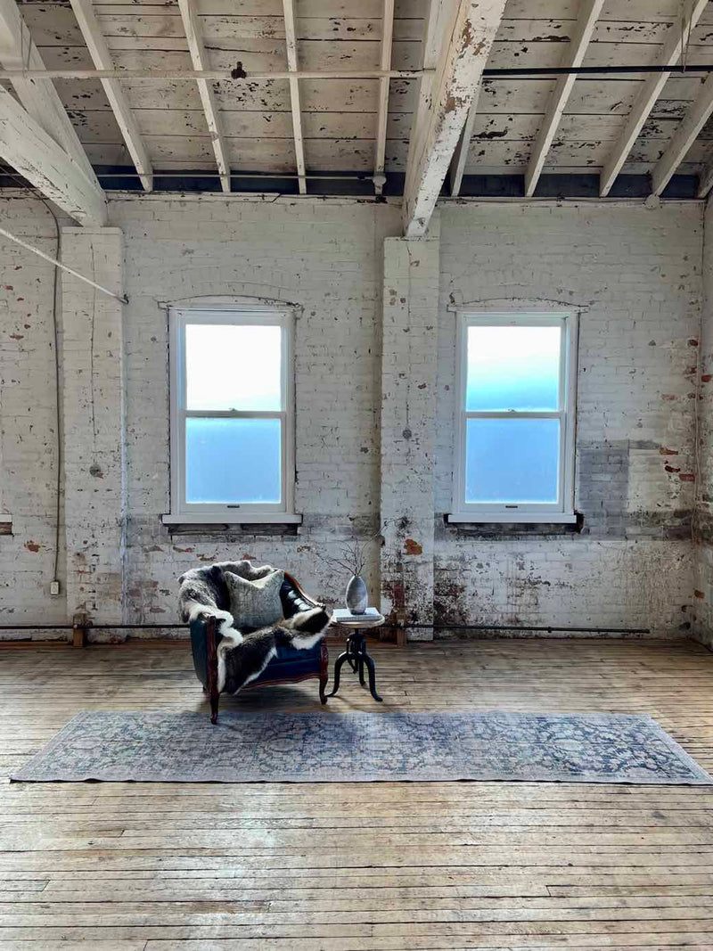 vintage Persian runner rug sustainable home decor at Woven Kin Home