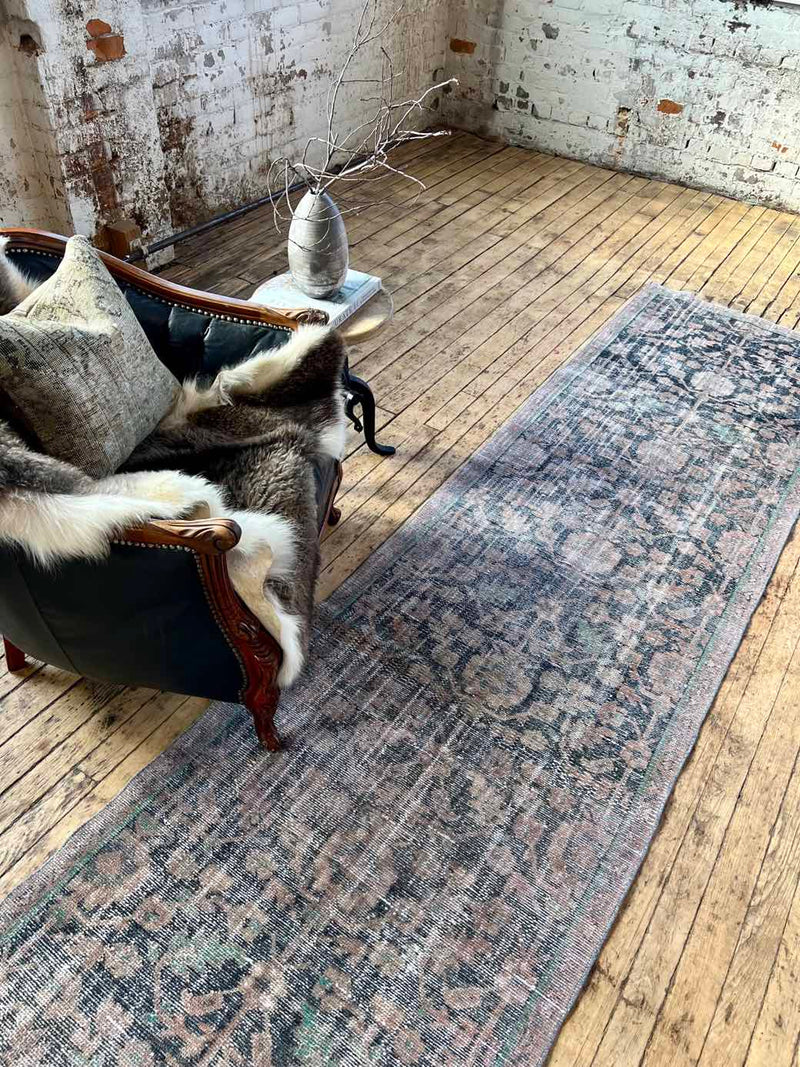 vintage Persian runner rug sustainable home decor at Woven Kin Home