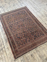 antique vintage area rug sustainable home decor at Woven Kin Home