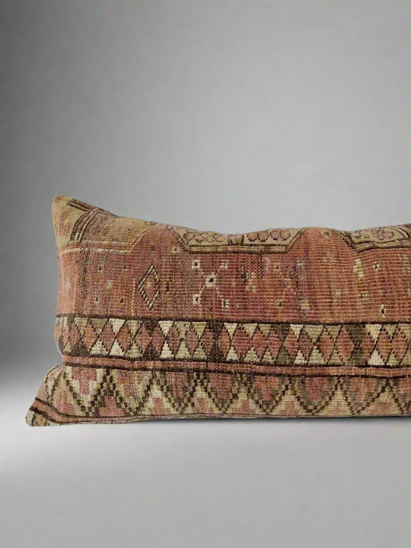 Vintage Rug Pillow Sustainable Home Decor @ Woven Kin Home