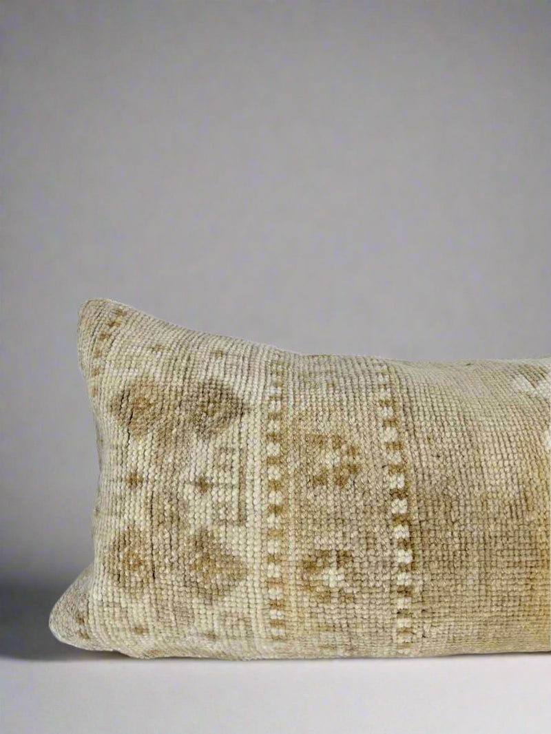 Vintage Rug Lumbar Pillow Sustainable Home Decor at Woven Kin Home
