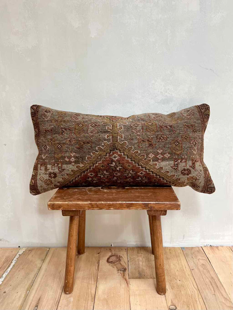 Vintage Rug Pillow Sustainable Home Decor @ Woven Kin Home