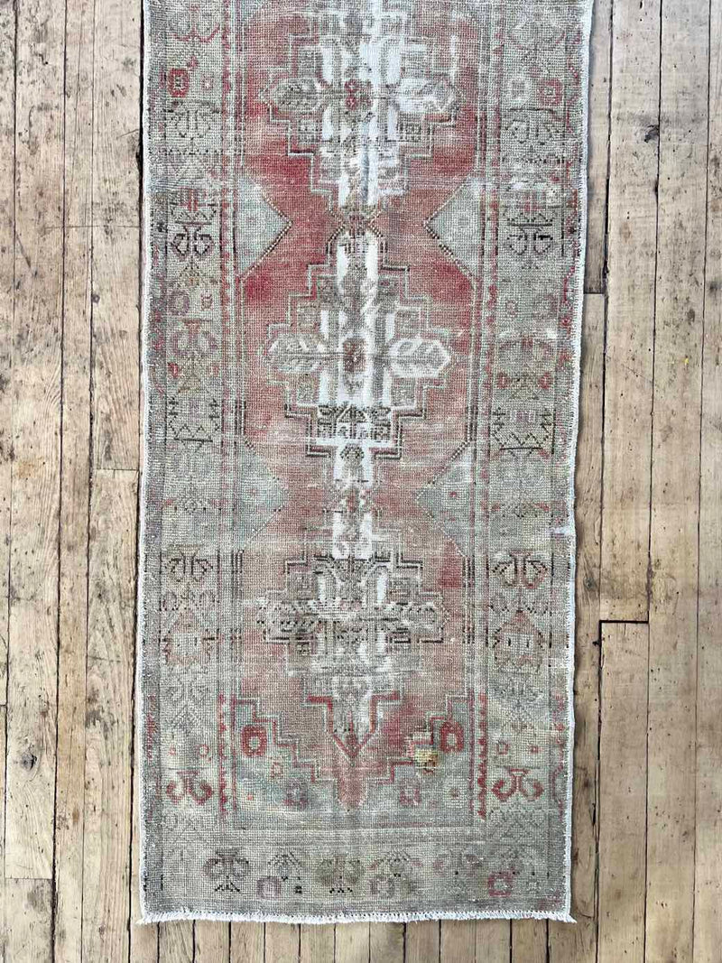 Vintage runner rug sustainable home decor at Woven Kin Home