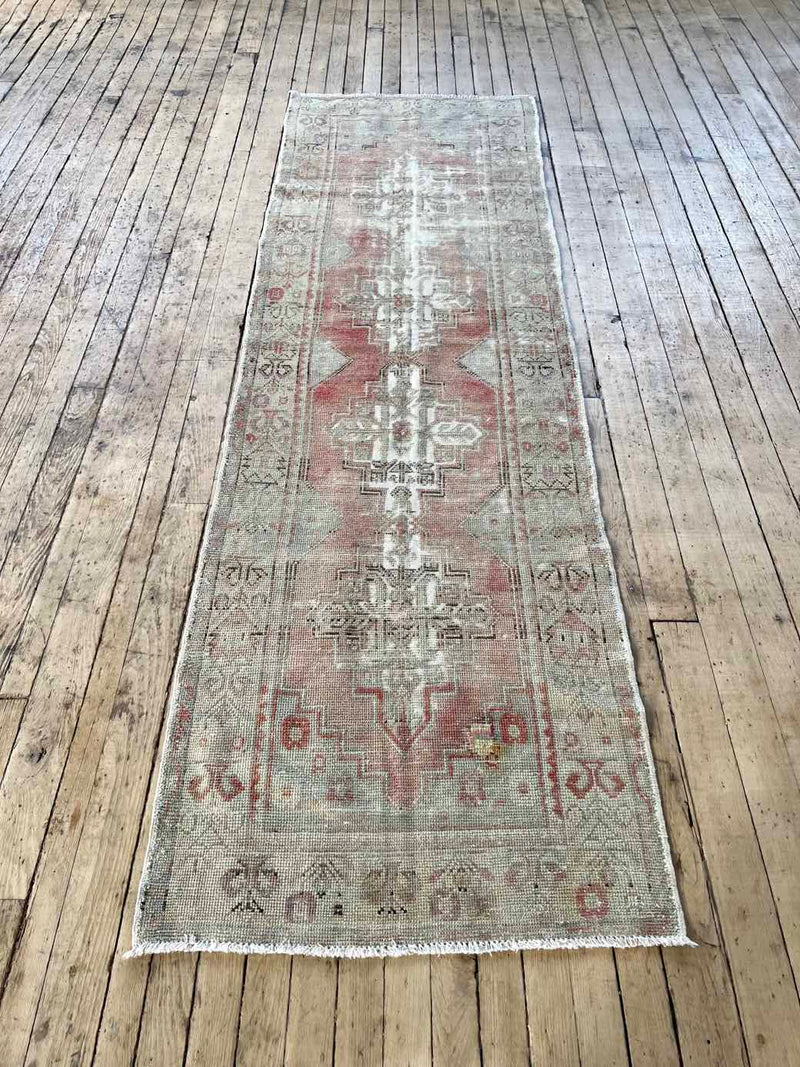 Vintage runner rug sustainable home decor at Woven Kin Home