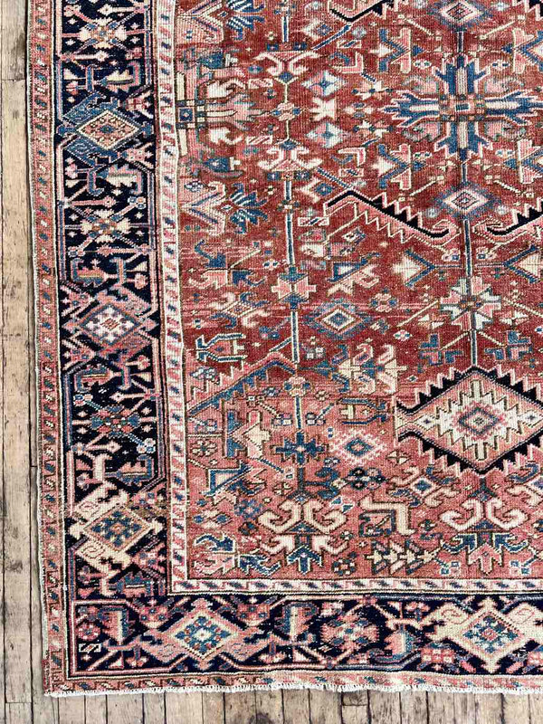 Vintage Persian Hand-knotted Area Rug at Woven Kin Home