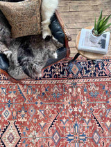 Vintage Persian Hand-knotted Area Rug at Woven Kin Home