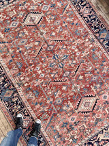 Vintage Persian Hand-knotted Area Rug at Woven Kin Home