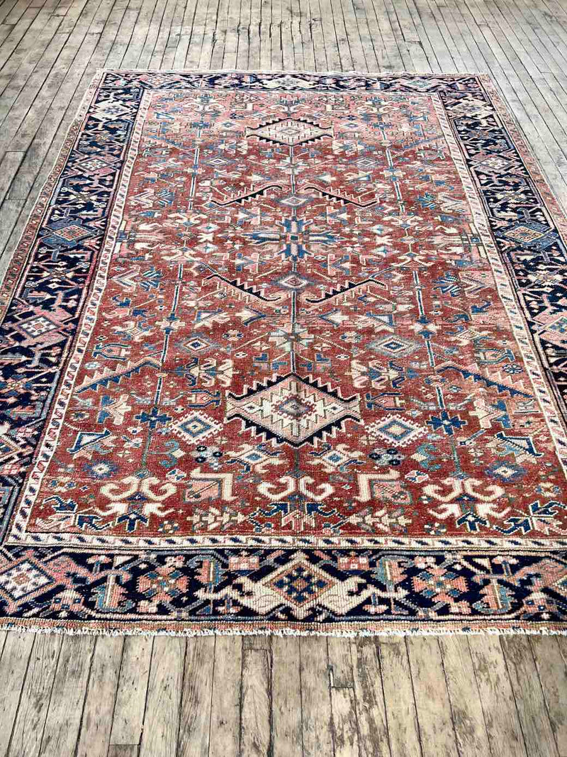 Vintage Persian Hand-knotted Area Rug at Woven Kin Home