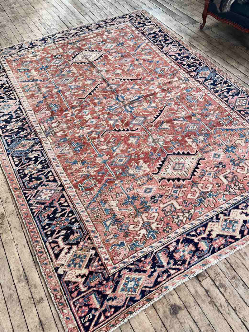 Vintage Persian Hand-knotted Area Rug at Woven Kin Home