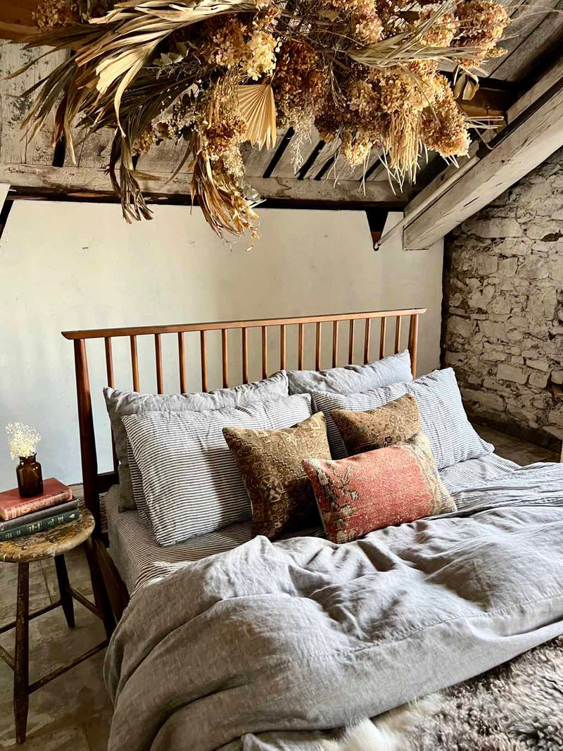 Vintage Rug Pillow Sustainable Home Decor @ Woven Kin Home