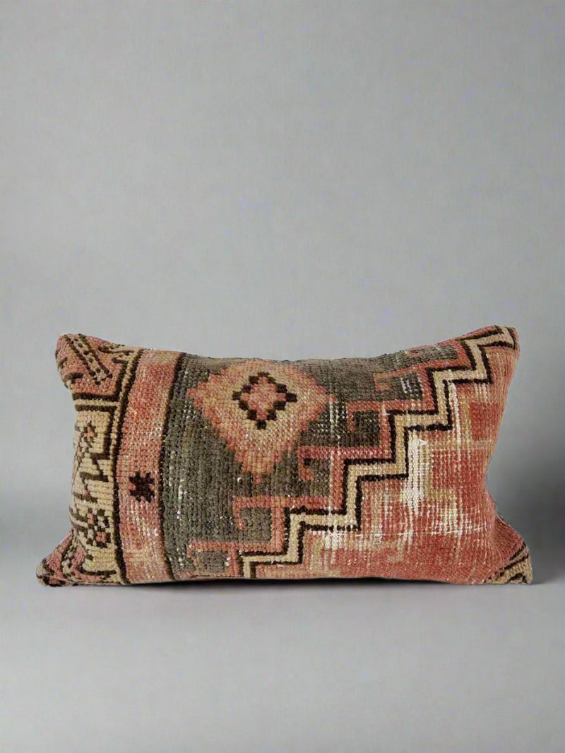 Vintage Rug Pillow Sustainable Home Decor @ Woven Kin Home