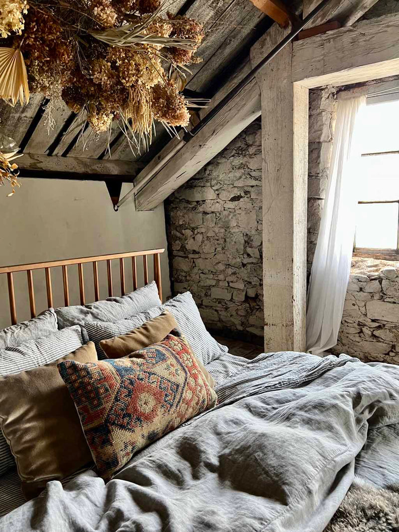 Vintage Rug Pillow Sustainable Home Decor at  Woven Kin Home