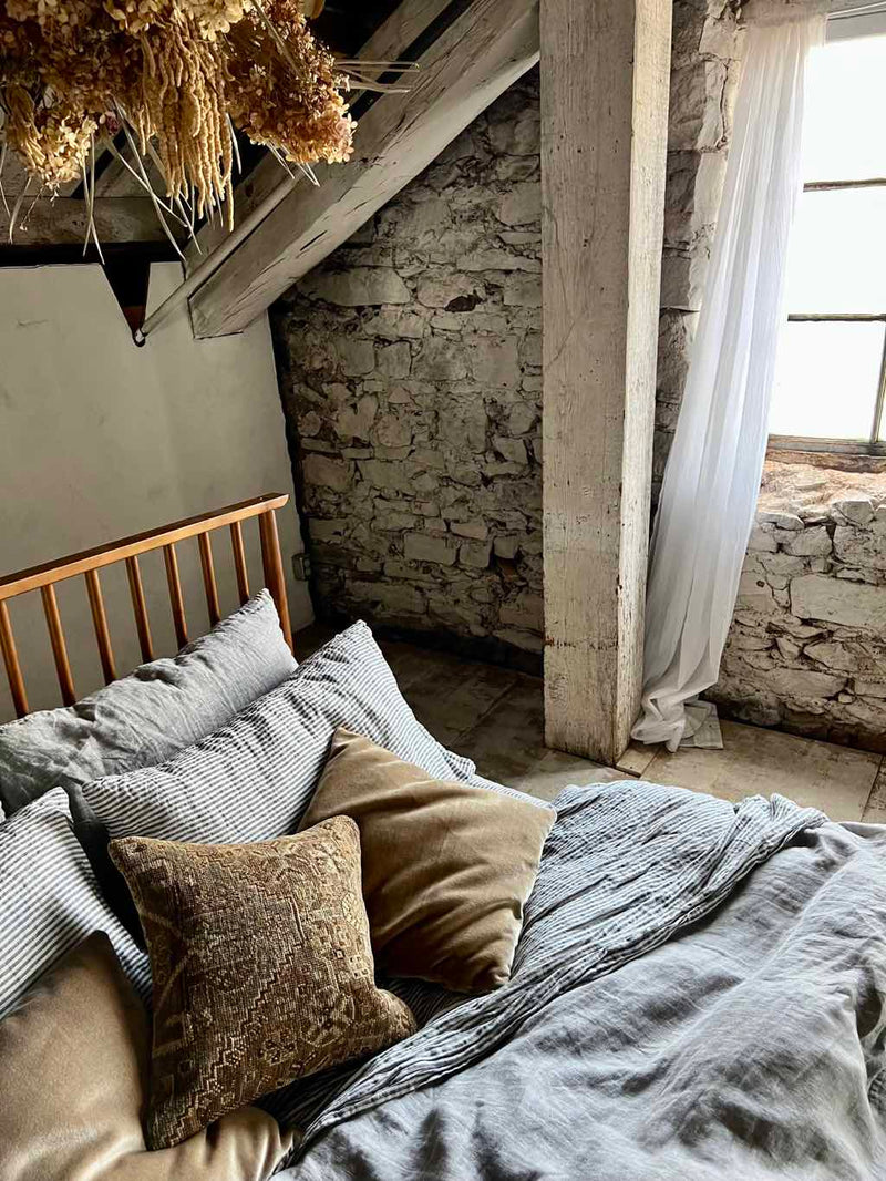 Vintage Rug Pillow Sustainable Home Decor at  Woven Kin Home
