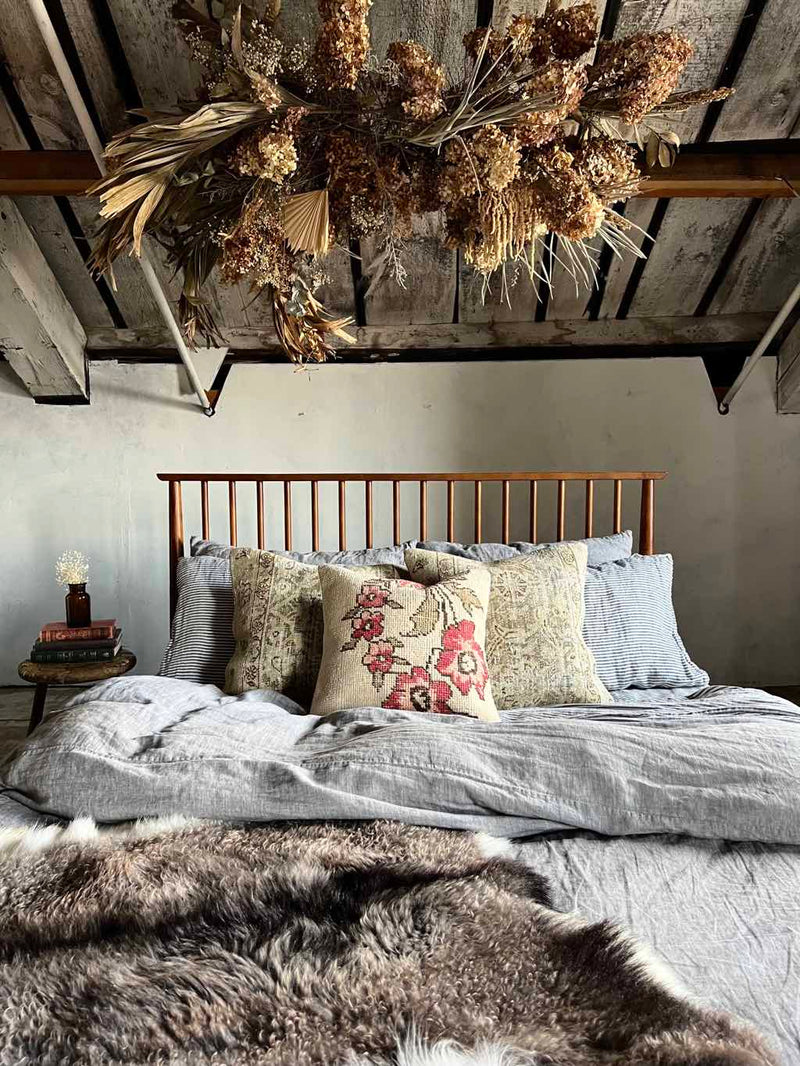 Vintage Rug Pillow Sustainable Home Decor at  Woven Kin Home