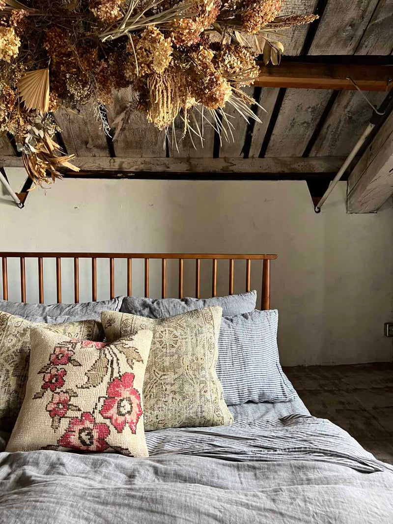 Vintage Rug Pillow Sustainable Home Decor at  Woven Kin Home
