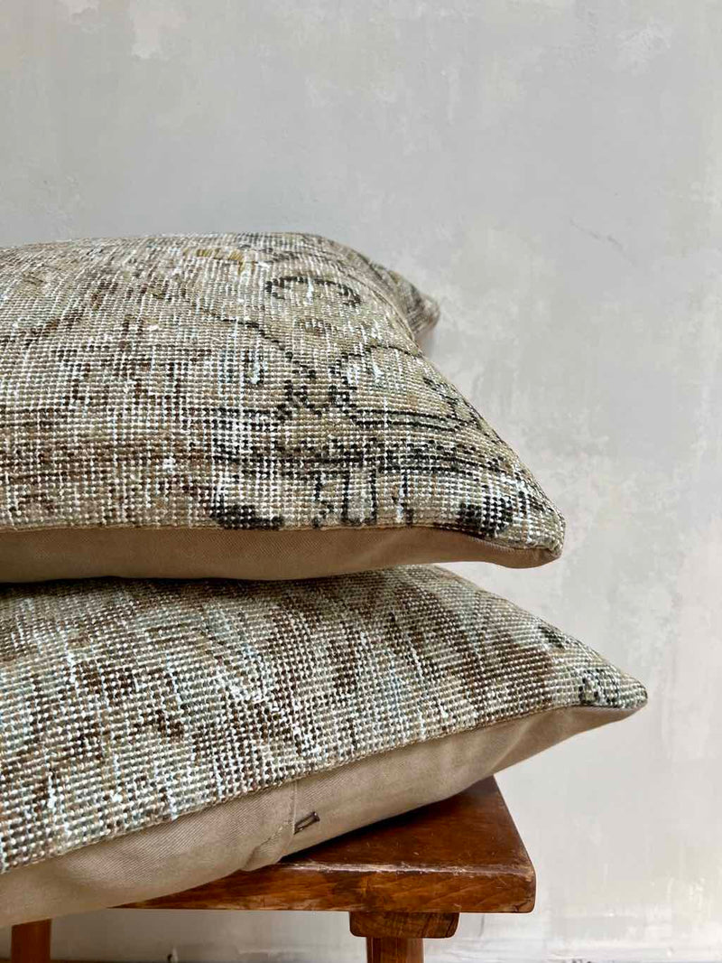 Vintage Rug Pillow Sustainable Home Decor @ Woven Kin Home