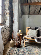 Vintage Rug Pillow Sustainable Home Decor @ Woven Kin Home