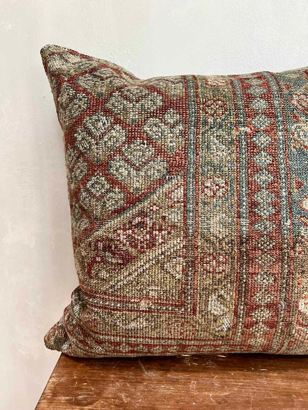 Vintage Rug Pillow Sustainable Home Decor @ Woven Kin Home