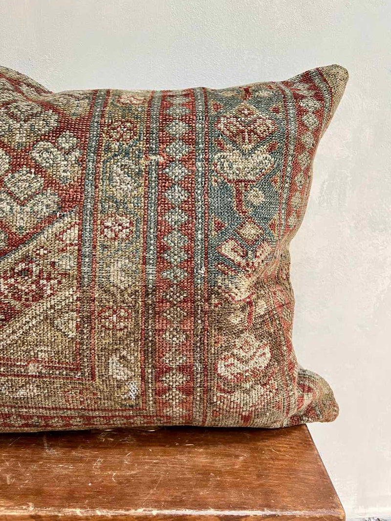Vintage Rug Pillow Sustainable Home Decor @ Woven Kin Home