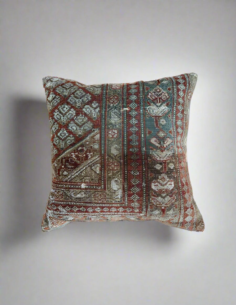 Vintage Rug Pillow Sustainable Home Decor @ Woven Kin Home