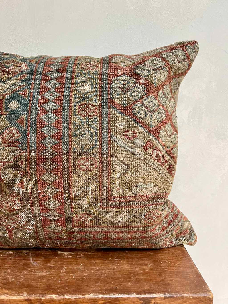 Vintage Rug Pillow Sustainable Home Decor @ Woven Kin Home