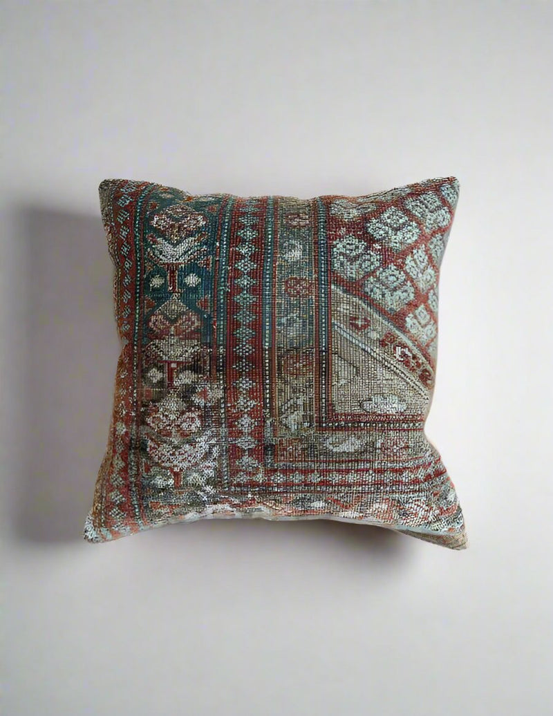Vintage Rug Pillow Sustainable Home Decor @ Woven Kin Home