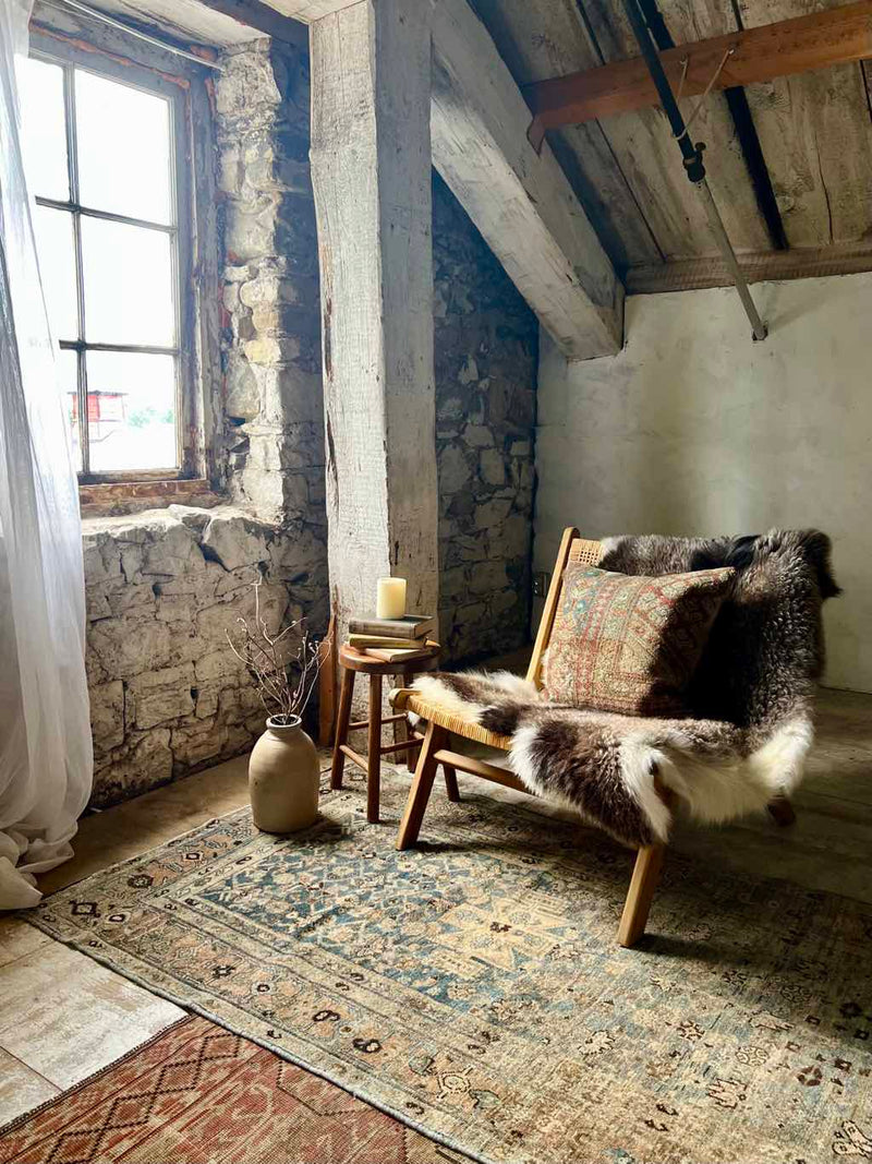 Vintage Rug Pillow Sustainable Home Decor @ Woven Kin Home