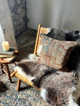 Vintage Rug Pillow Sustainable Home Decor @ Woven Kin Home