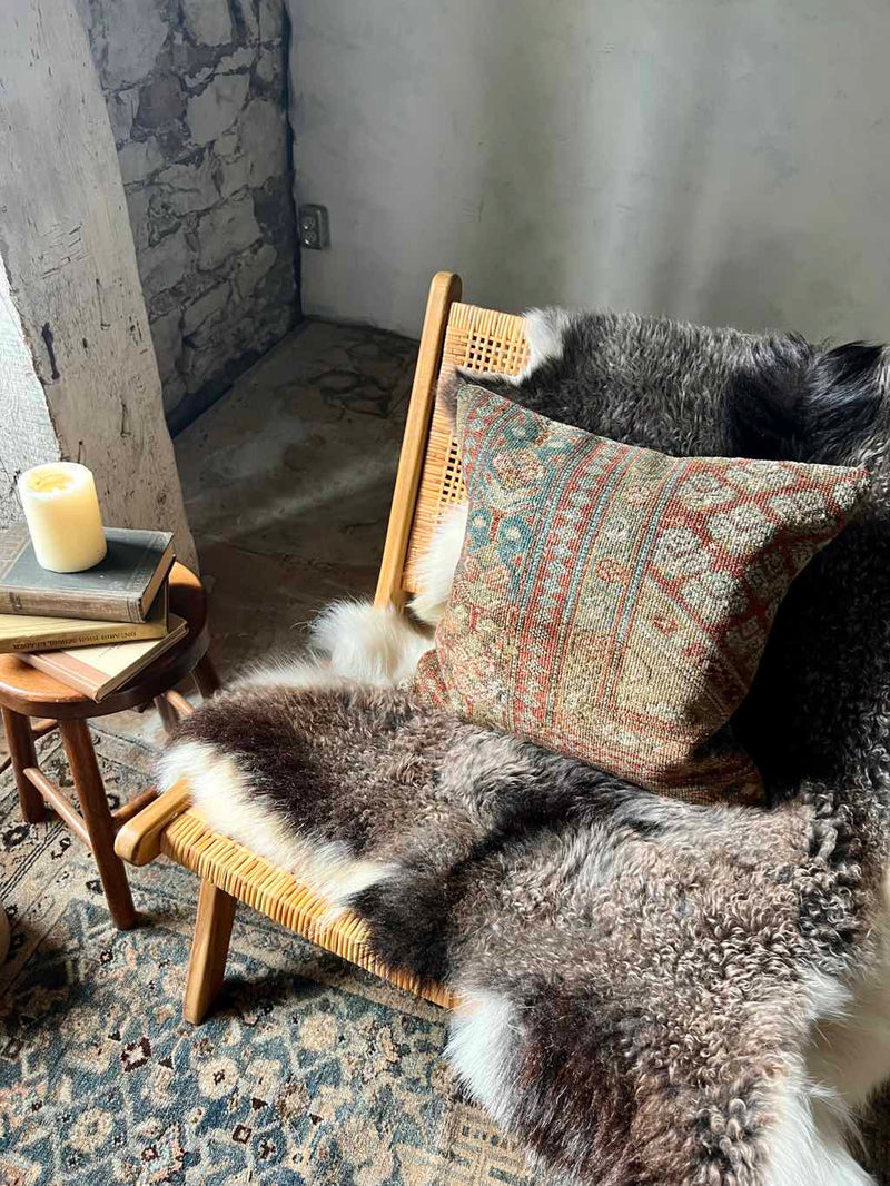 Vintage Rug Pillow Sustainable Home Decor @ Woven Kin Home