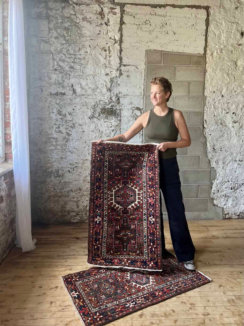 Vintage Area Rug Sustainable Home Decor at Woven Kin Home