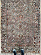 Vintage Persian Hand-knotted Area Rug at Woven Kin Home