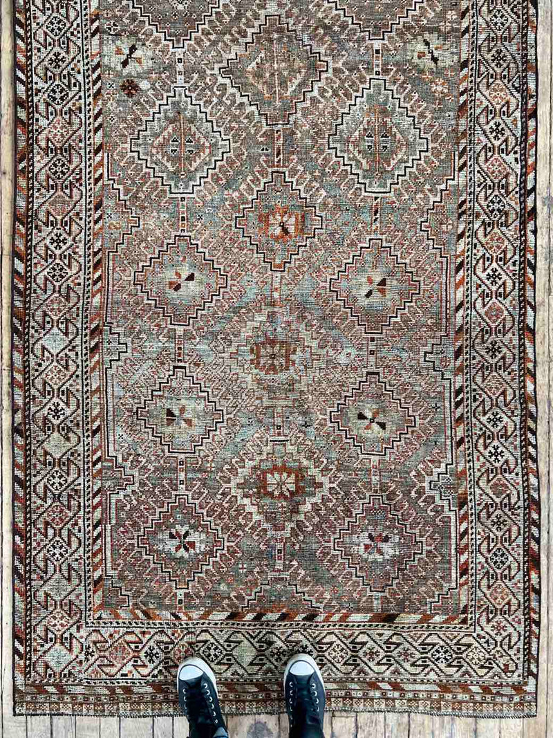 Vintage Persian Hand-knotted Area Rug at Woven Kin Home