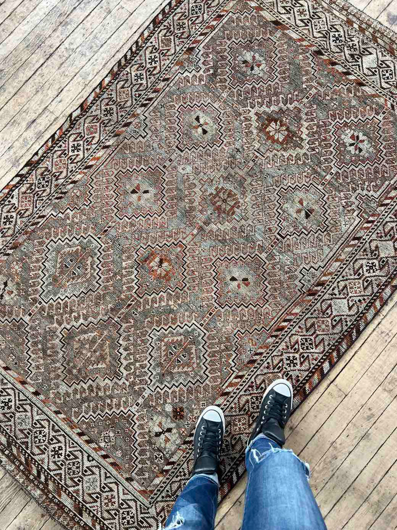 Vintage Persian Hand-knotted Area Rug at Woven Kin Home
