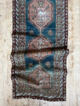 antique vintage runner rug sustainable home decor at Woven Kin Home